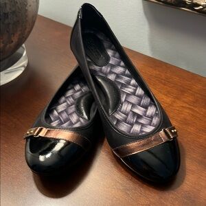 Born brand Black and Bronze Women's Flats
